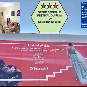 2p Relooking, Croisette Et Plage, Parking Gratuit, Acceuil 5 Stars, Excellent Rapport Qualité Prix Cannes